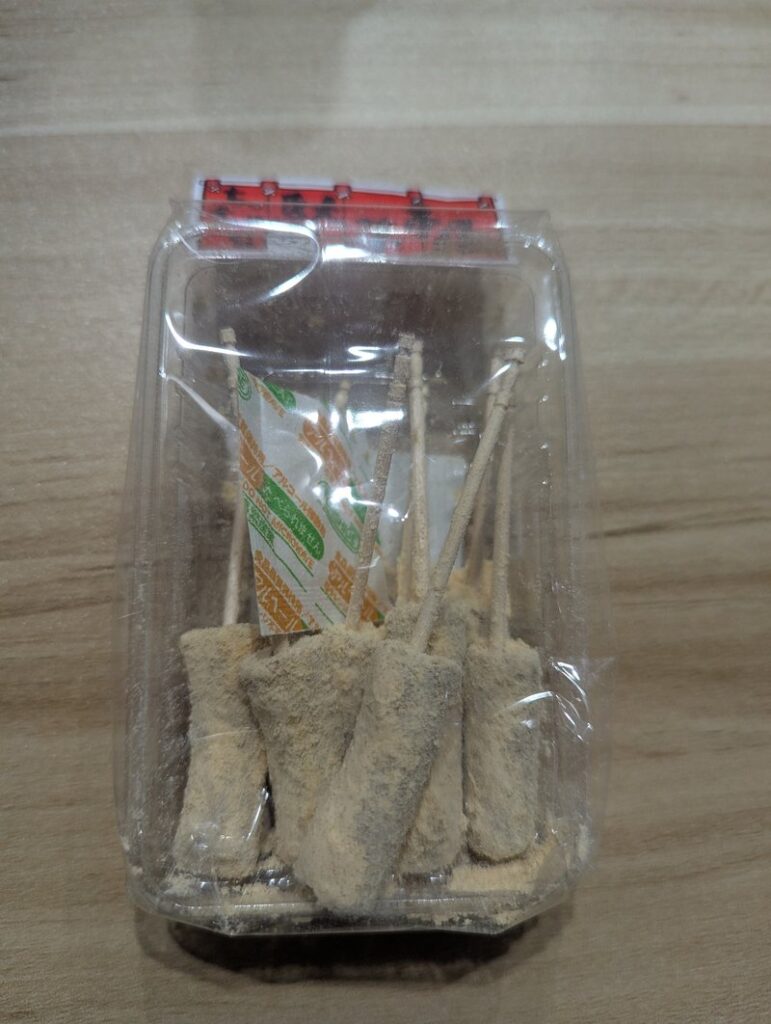 Bo-Kinako Japanese dagashi kinako powder sticks in clear package